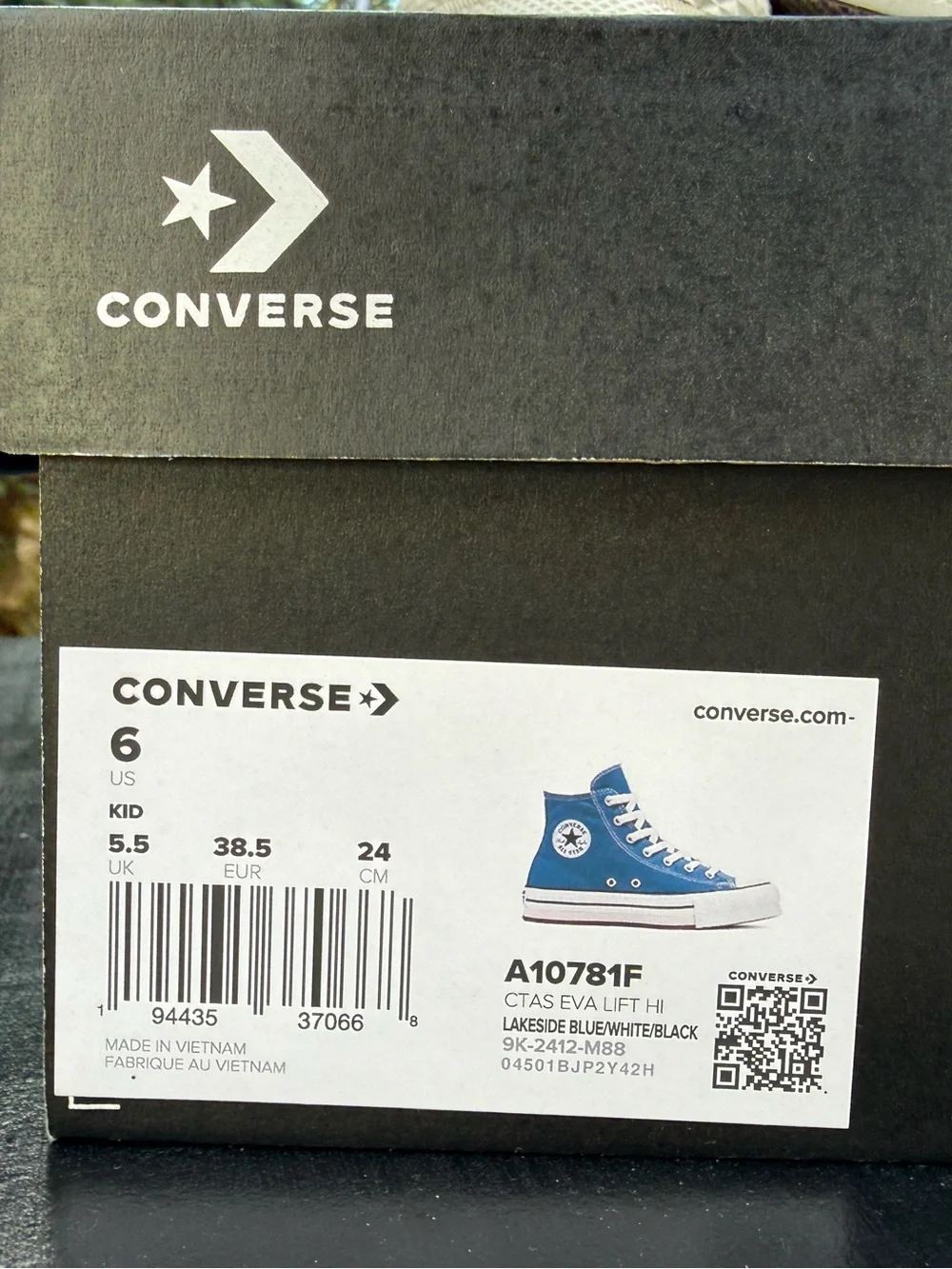 Kids Converse CTAS Lift Hi SZ 6